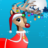 Free online html5 games - Christmas Reindeer Decory game - WowEscape