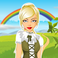 Free online html5 games - Rainbow Garden Dress Up
