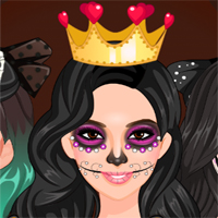 Free online html5 games - Famous Girls Spooky Makeup